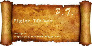 Pigler Tímea névjegykártya